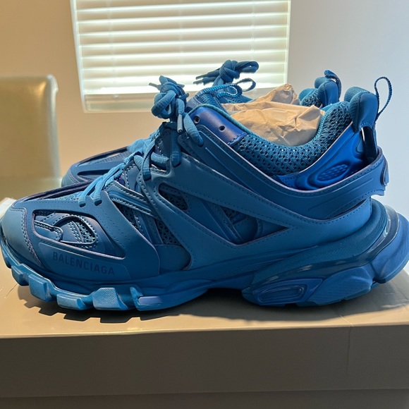 Balenciaga track sneaker screen blue worn once size 42 - Picture 3 of 4